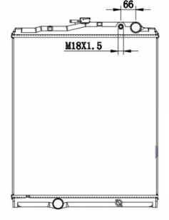 Fuso Fighter FK600 04 - 07 Radiator