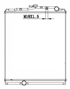 Fuso Fighter FM67F / NK64 07 - 09 Radiator