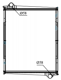 P SERIES 94 / 104 / 114 / 124D / 144 -95 Radiator