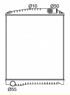 500 SERIES GH 07-10 Radiator