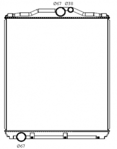Fuso FP / FS52J / FV 6M70 08- Radiator