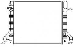 Atego 815 98- Radiator
