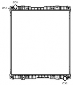 P Series 95- BUS K320 -09 Radiator